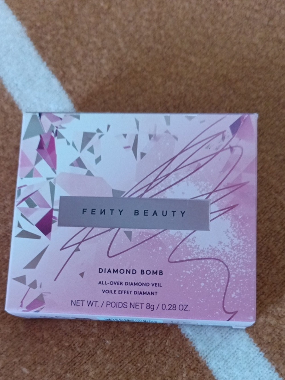 Fenty Beauty Diamond Bomb All-Over Diamond Veil - Pink & Silver Box